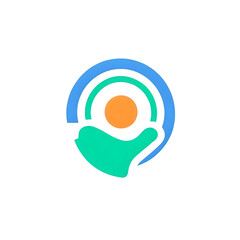 Fototapeta premium 'Hand' company logo featuring a creative hand symbol, designed for optimal printing on T-shirts and apparel. generated ai