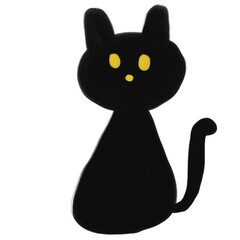 black cat cartoon