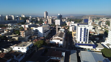 Obraz premium Imagem Aerea do Centro de Betim - MG