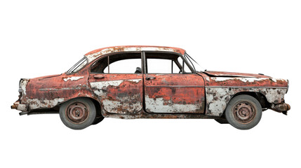 wrecked car transparent background