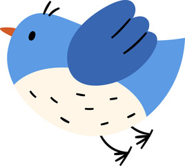 Flying Bird Hand Drawn