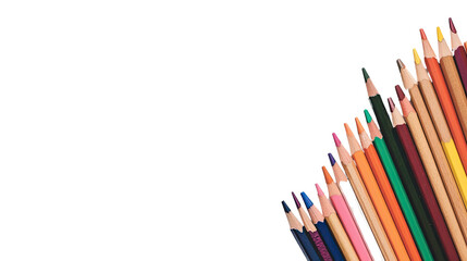 Fototapeta premium crayons on a transparent background
