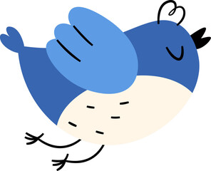 Flying Bird Hand Drawn