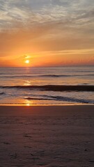 sunset on the beach