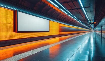 Blank Subway Ad Space