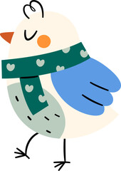 Bird With Scarf