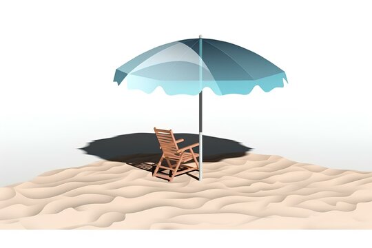 beach with umbrella