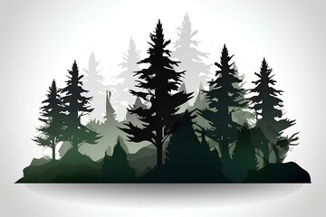 Obraz premium winter forest background