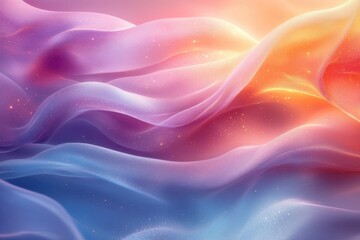 Obraz premium Abstract Colorful Wavy Pattern With Glitter