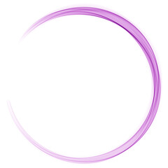 Abstract fluid purple circle swash