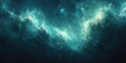 Fototapeta premium Cosmic Nebula: A Celestial Tapestry of Gas and Dust