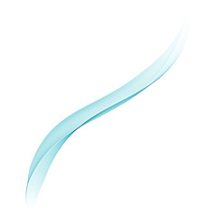 Abstract fluid turquoise wavy line © Moon Project