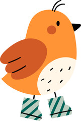 Bird In Boots Walking