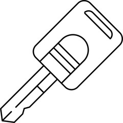Car key icon outline illustration vector