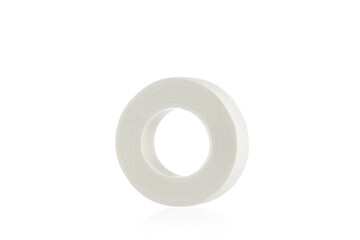 Medical tape plaster isolated on white background.
Cloth Surgical Tape. 
First aid item.