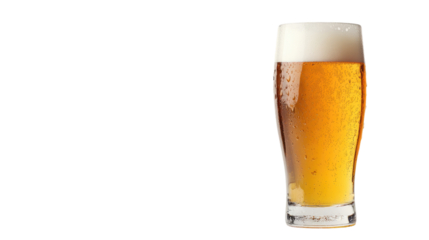glass of beer transparent background