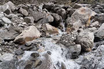 mountain in nepal, waterfall in nepal, waterfall in mountain