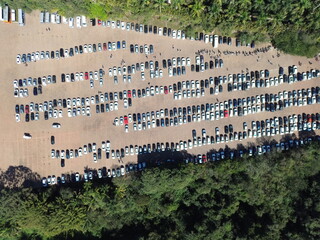 Obraz premium Estacionamento de Carros visto de cima
