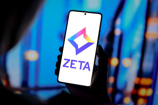 September 8, 2024, Paraguay. In this photo illustration, the Zeta Global logo is displayed on a smartphone screen.