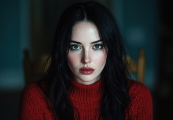 Fototapeta premium Mysterious woman with intense gaze