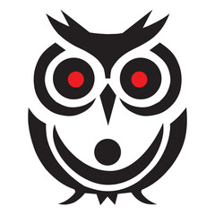 owl icon. owl vector design