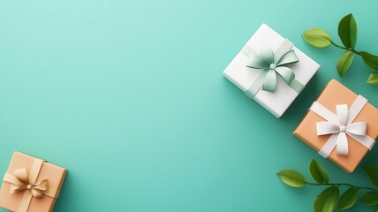 Customized gift wrap with name and custom message, elegant design, illustration