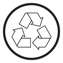 Obraz premium recycle icon logo design