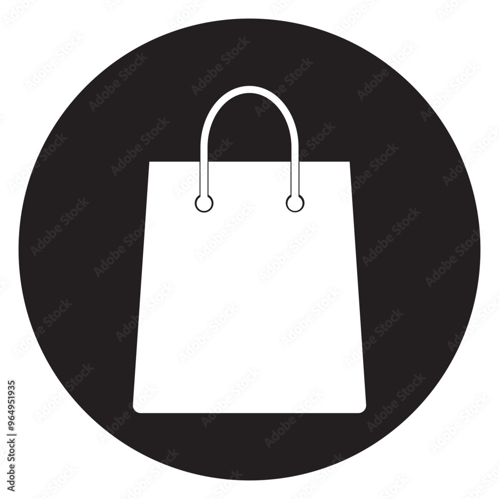 Wall mural shopping bag icon vector illustration