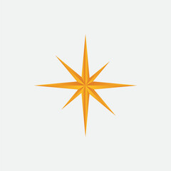 3D Sparkling Star Icon Template