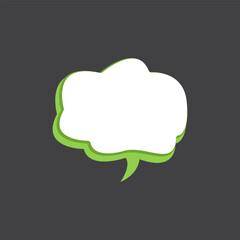 3D Speech Bubble Template