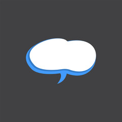 3D Speech Bubble Template