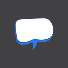3D Speech Bubble Template