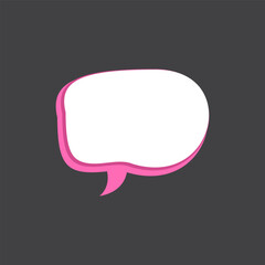 3D Speech Bubble Template