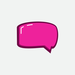 3D Speech Bubble Template