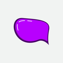 3D Speech Bubble Template