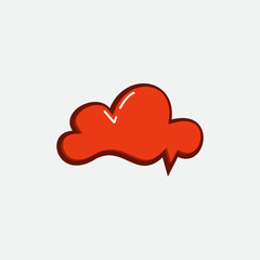 3D Speech Bubble Template