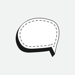 3D Speech Bubble Template