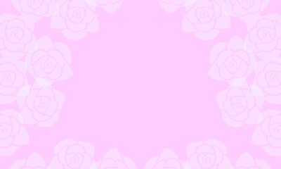 Soft light pink roses. Gentle spring flow. The scent of cherry blossoms. Gift wrapping or card background for women's day, Valentine's Day, birthday or wedding. Illustration.