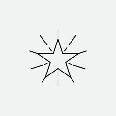 Star Doodle Line Template