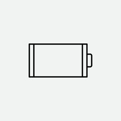 Battery Outline Vector Template