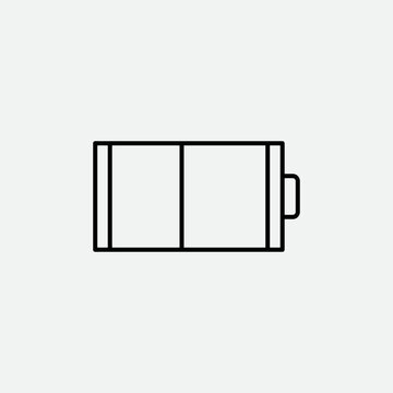 recommend clip art: Battery Outline Vector Template