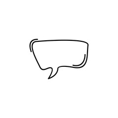 Cartoon Speech Bubble Line Template