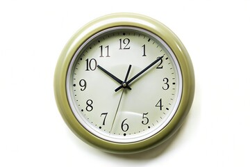 Clock isolated on total white background
