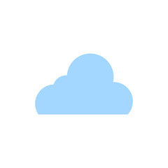 Blue Cloud Vector Template