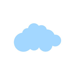 Blue Cloud Vector Template