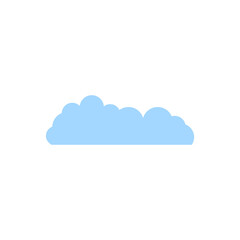 Blue Cloud Vector Template