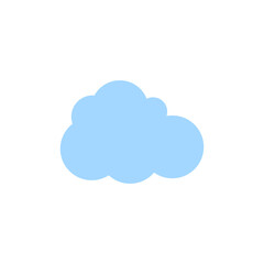 Blue Cloud Vector Template