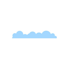 Blue Cloud Vector Template