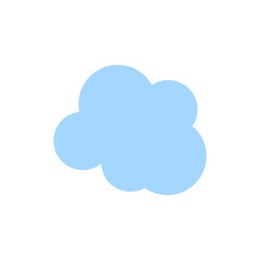Blue Cloud Vector Template