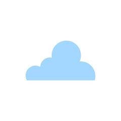 Blue Cloud Vector Template